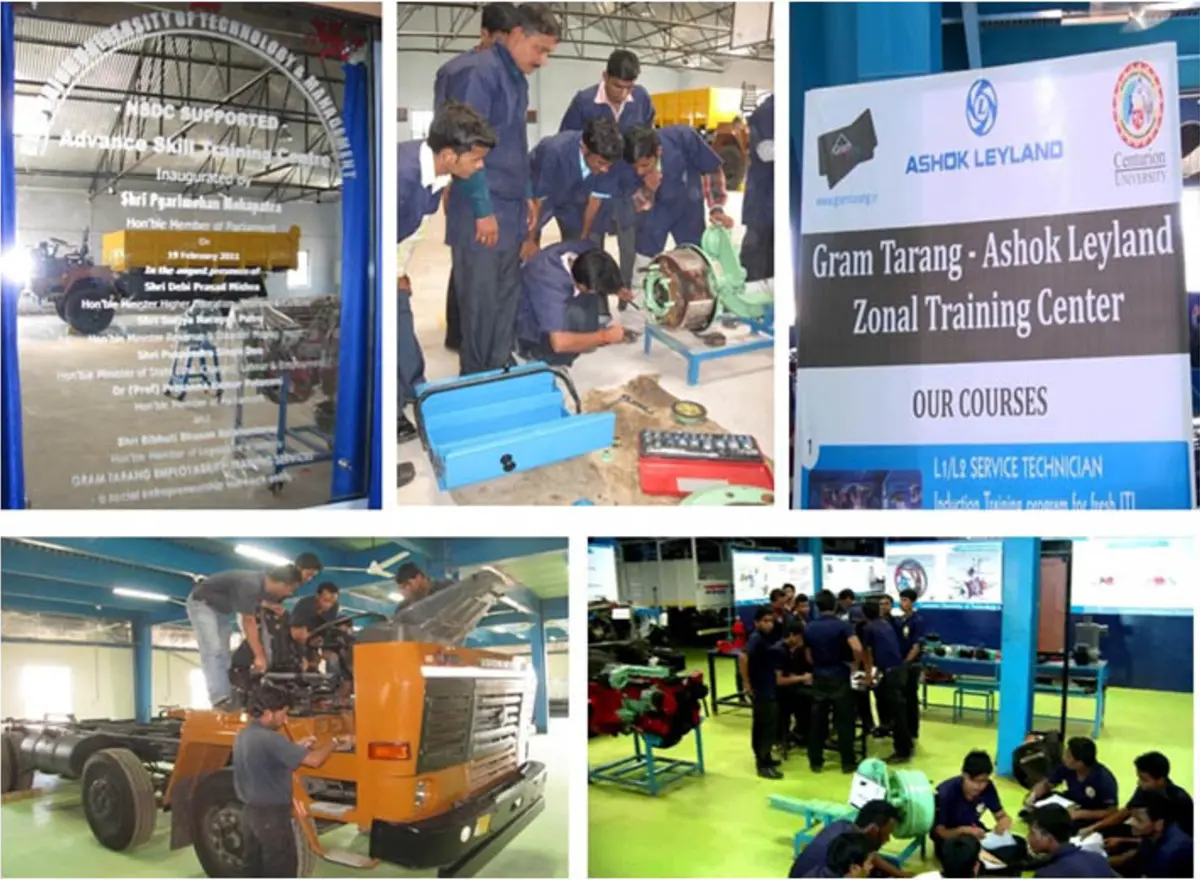 The Ashok Leyland zonal training centre at Bhubaneswar