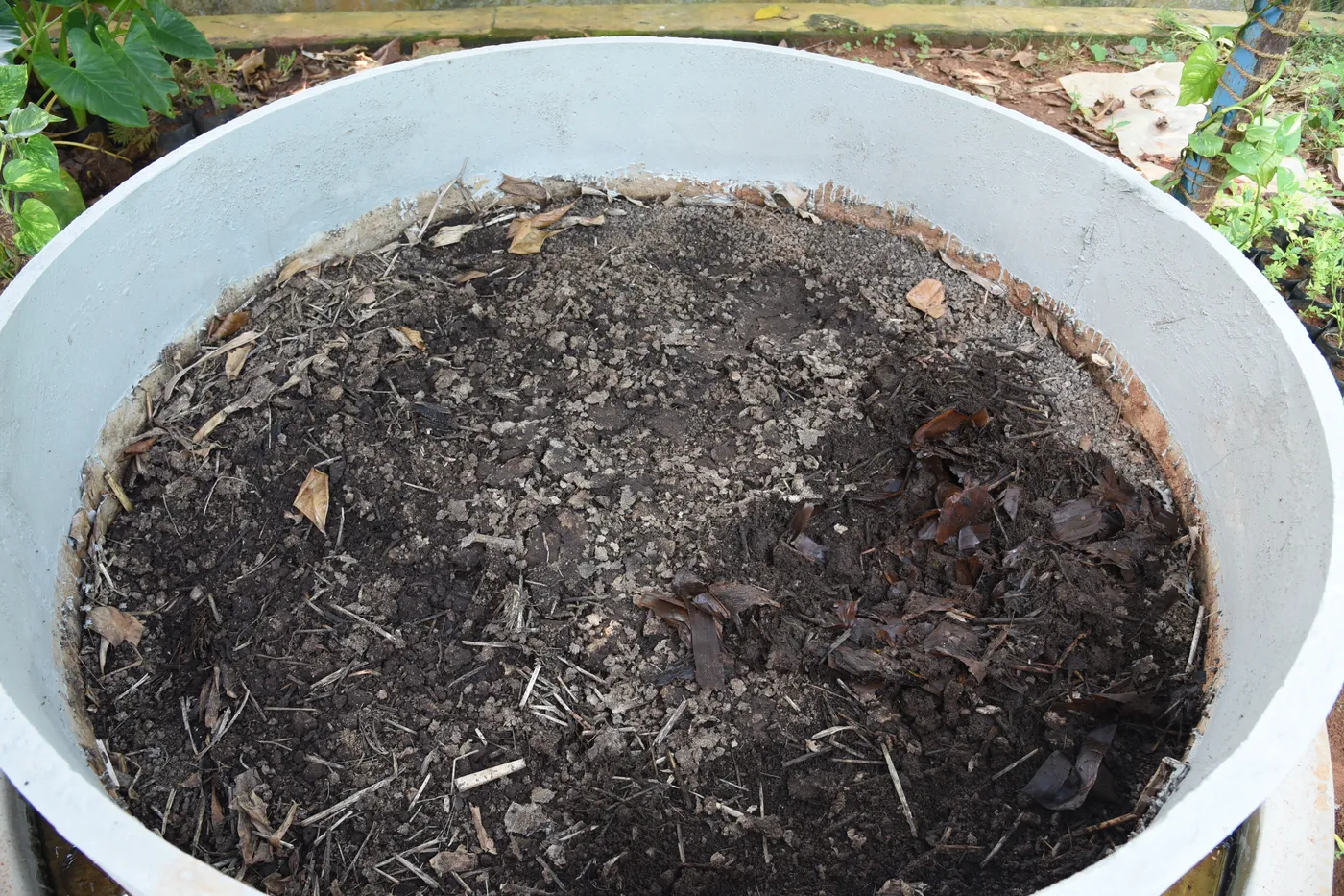 Compost preparation in an agriculture practical