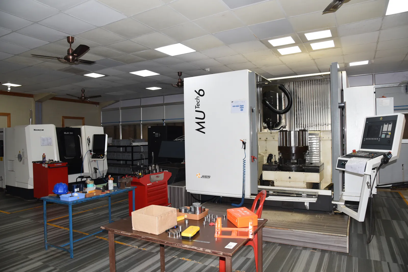 A Jyoti five-axis machining centre on the Mini Tool Room floor